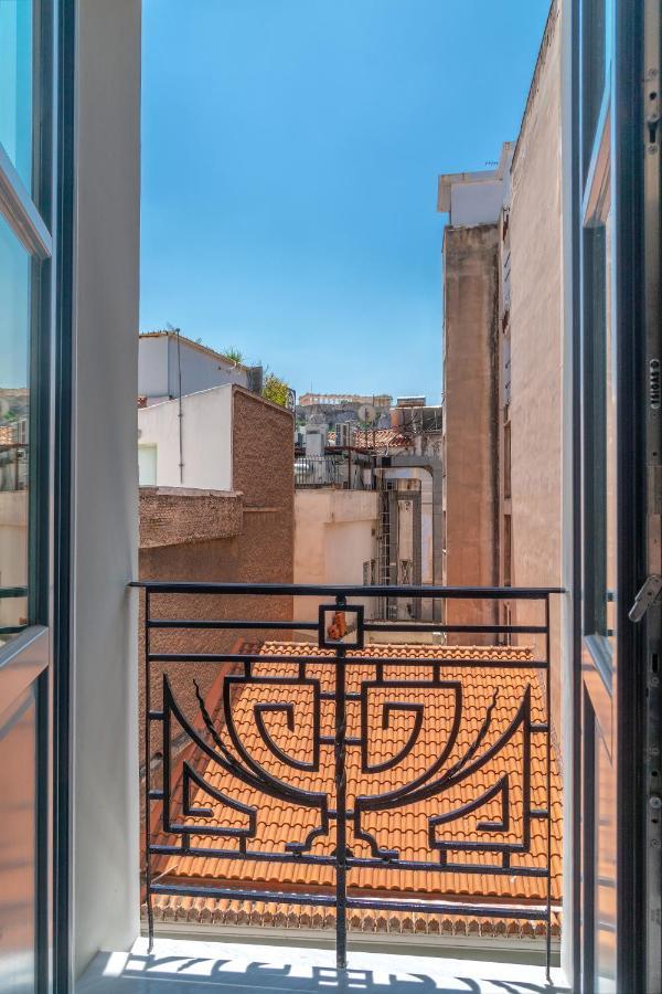 Hellenic Vibes Smart Hotel Athen Exterior foto View from the balcony of the apartment