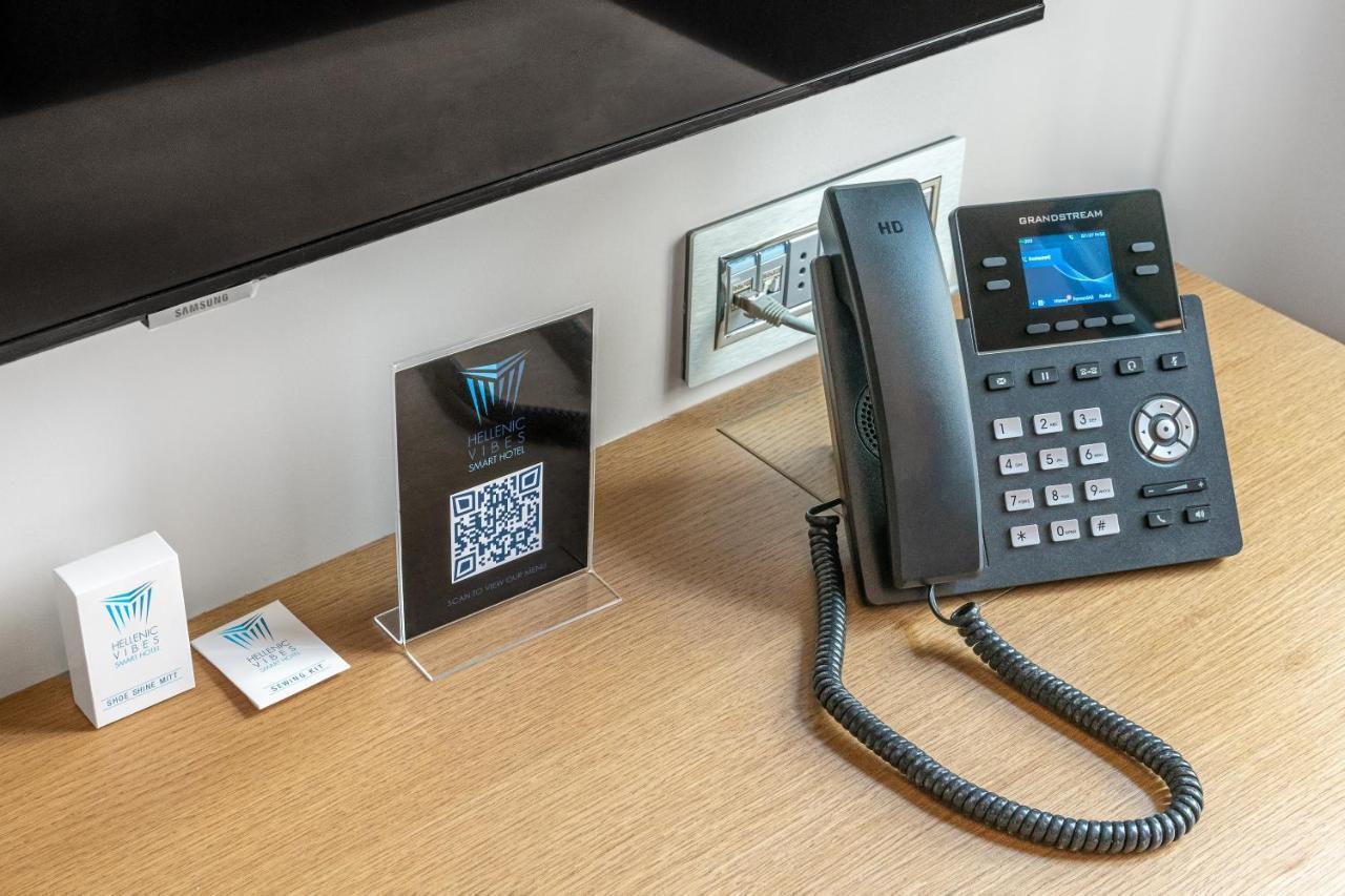 Hellenic Vibes Smart Hotel Athen Exterior foto A VoIP phone